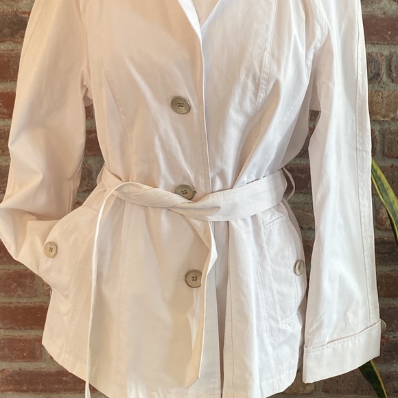 Giacca large white peacoat with silver buttons - Picture 3 of 12